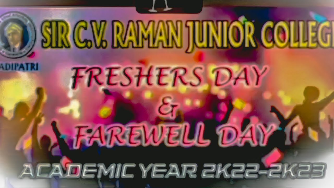 CV RAMAN COLLEGE || tadipatri ||freshers party 🥳🎉