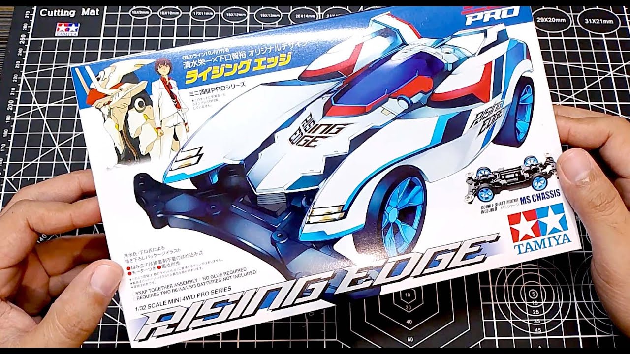 TAMIYA MINI 4WD RISING EDGE Unboxing and Assembly