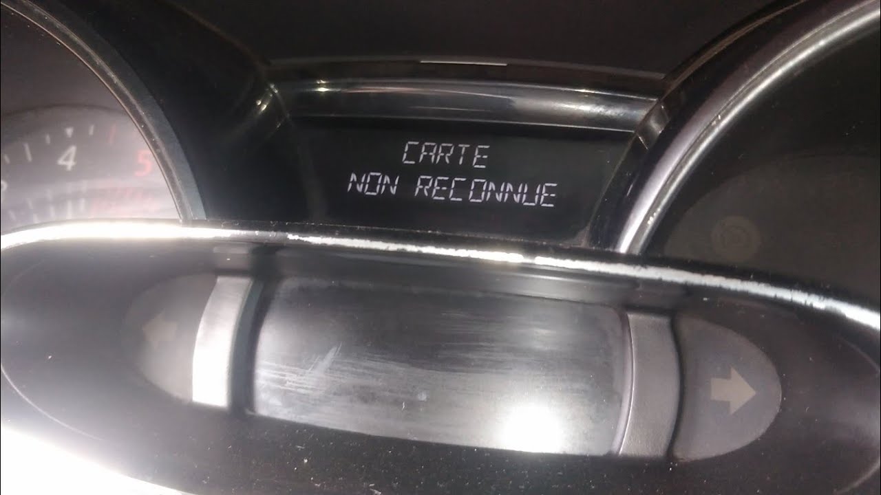 Problème Démarrage Renault Clio 4 CARTE NON RECONNUE