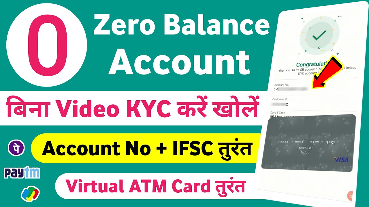 Without Video Kyc Bank Account Opening - Zero Balance || No Video Kyc Bank Account Opening 2026