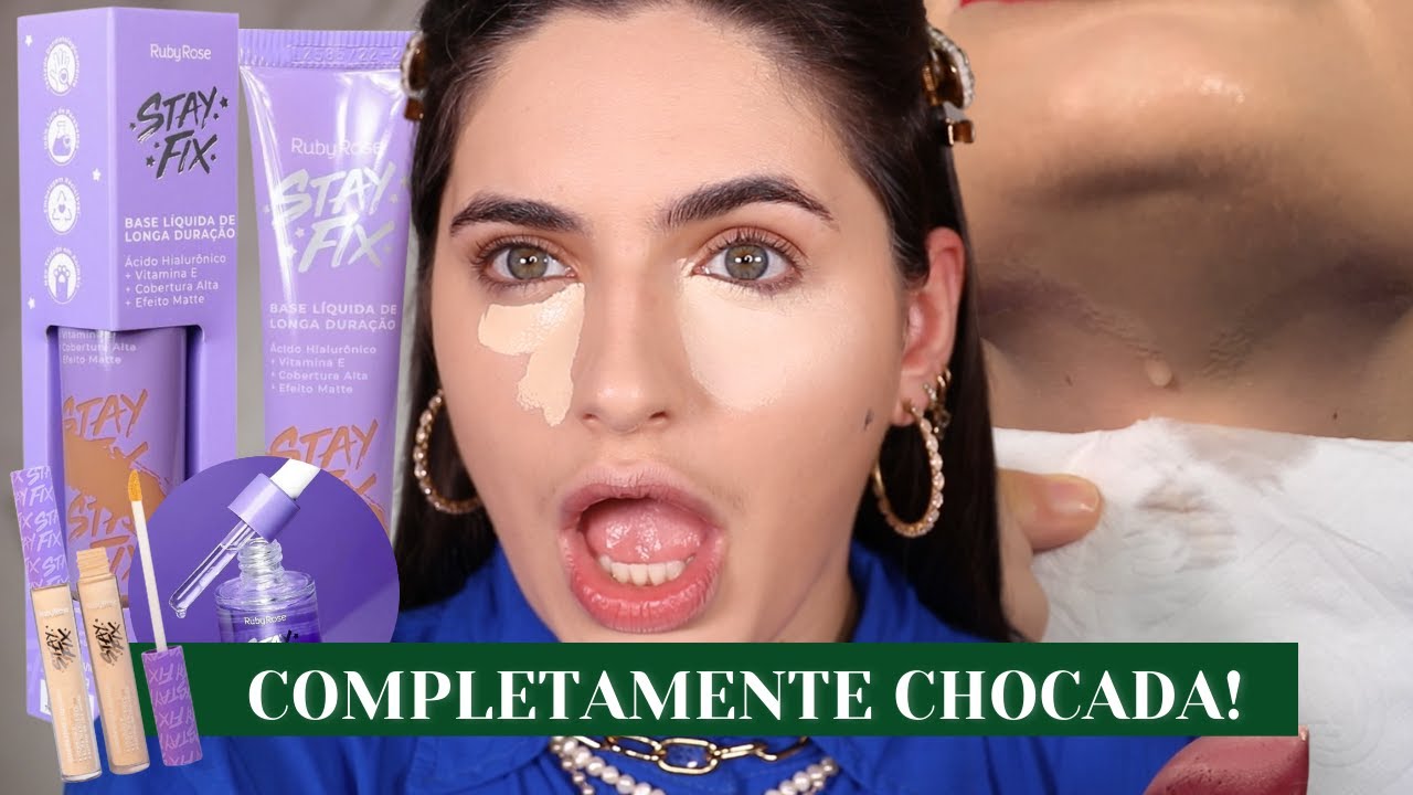 TESTEI a NOVA LINHA STAY FIX  da RUBY ROSE - novidades baratinhas!!
