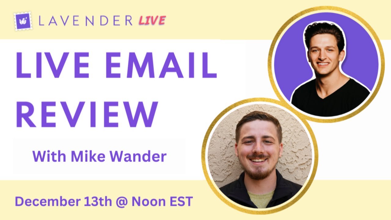 Live Email Review w/ Mike Wander