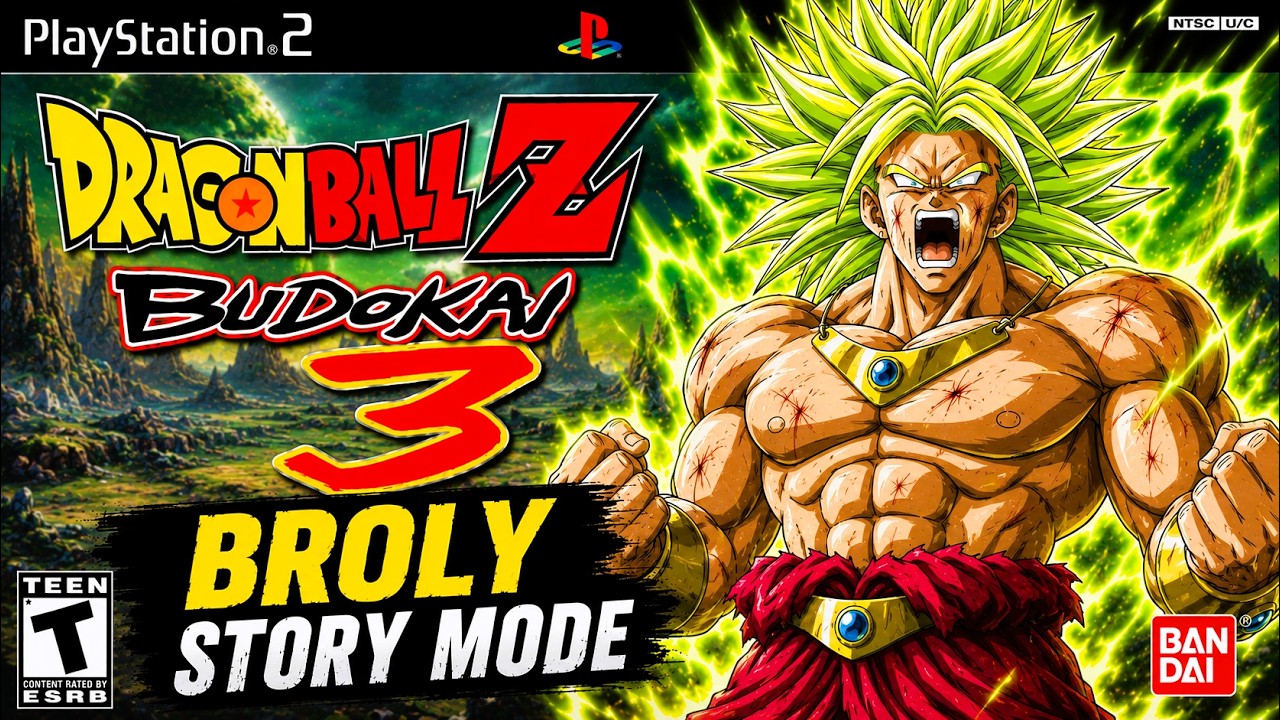 DRAGON BALL Z BUDOKAI 3 BROLY STORY MODE LONGPLAY (PS2) 4k