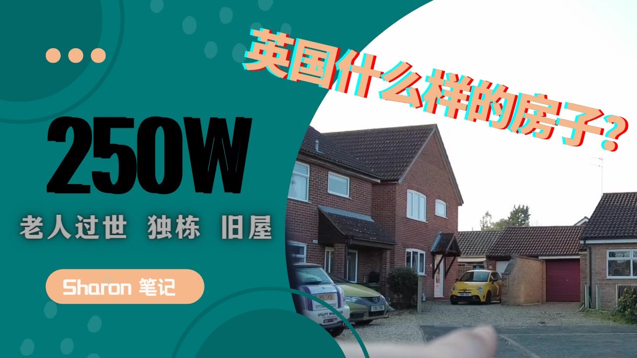 想要控制预算在300千磅内，能买到什么样子的房子？英国诺里奇265千磅| 独栋| 墙壁裂缝 | 没有餐厅【英国看房】