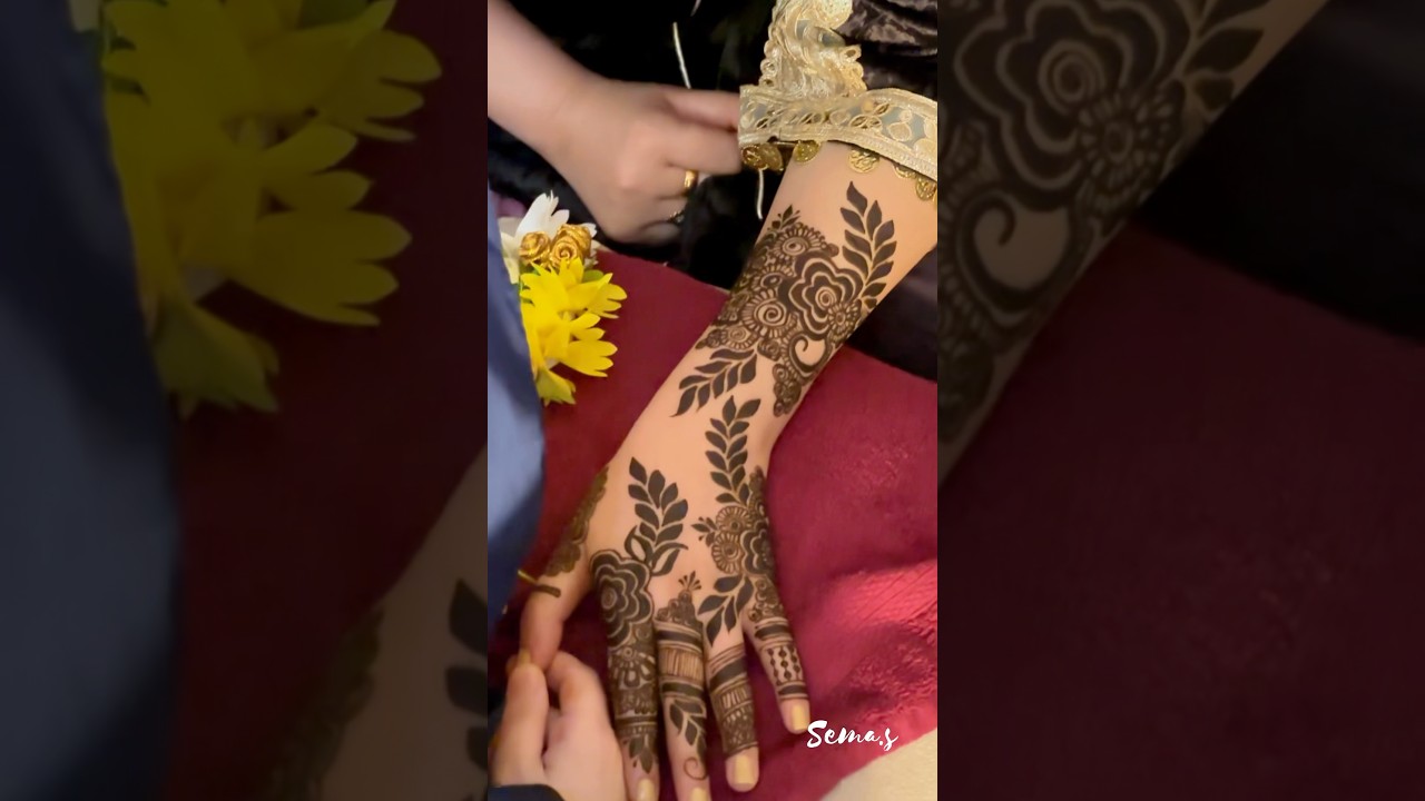 Mehandi Design | #SimpleMehandiDesign | #ShortsFeed | #MehandiArt | #Shorts | #Viral | Aesthete Sema