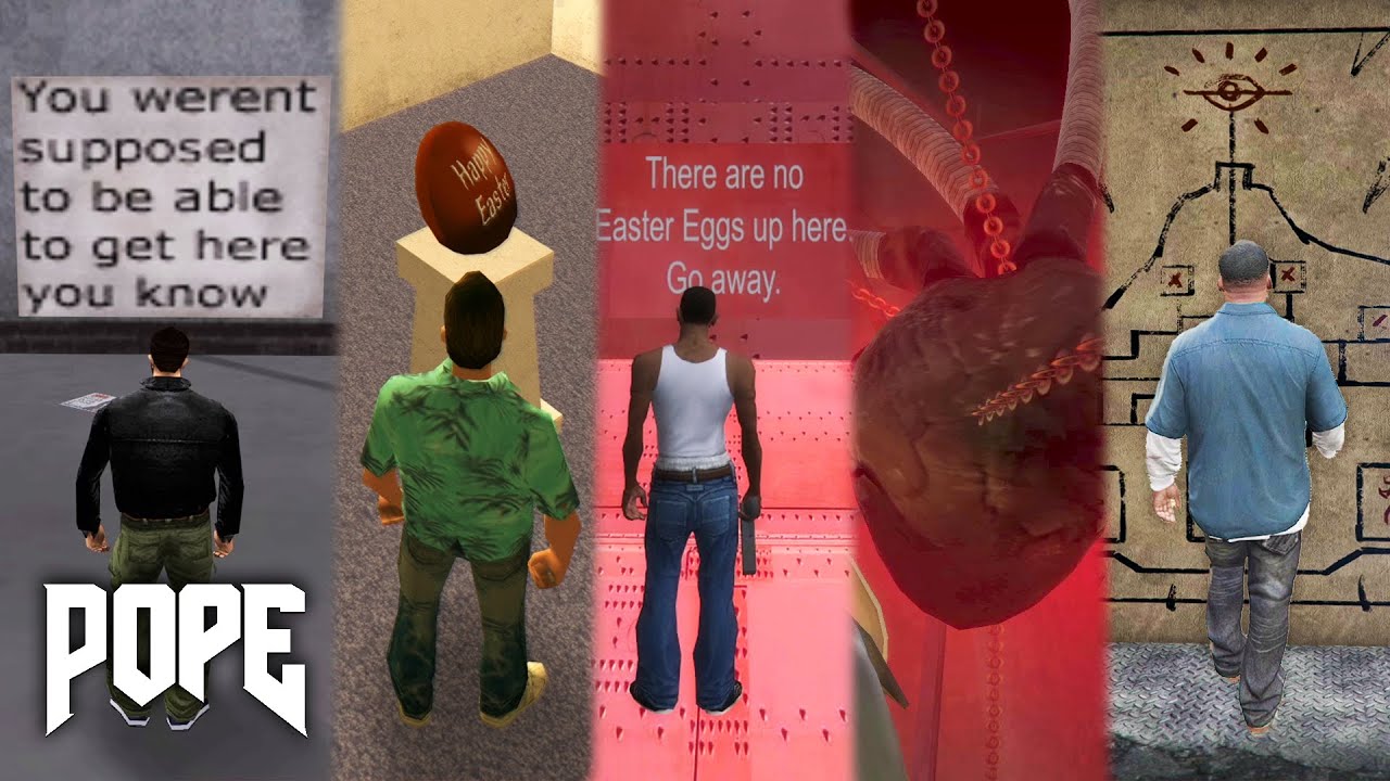 POPE - Easter Eggs In Fiecare GTA