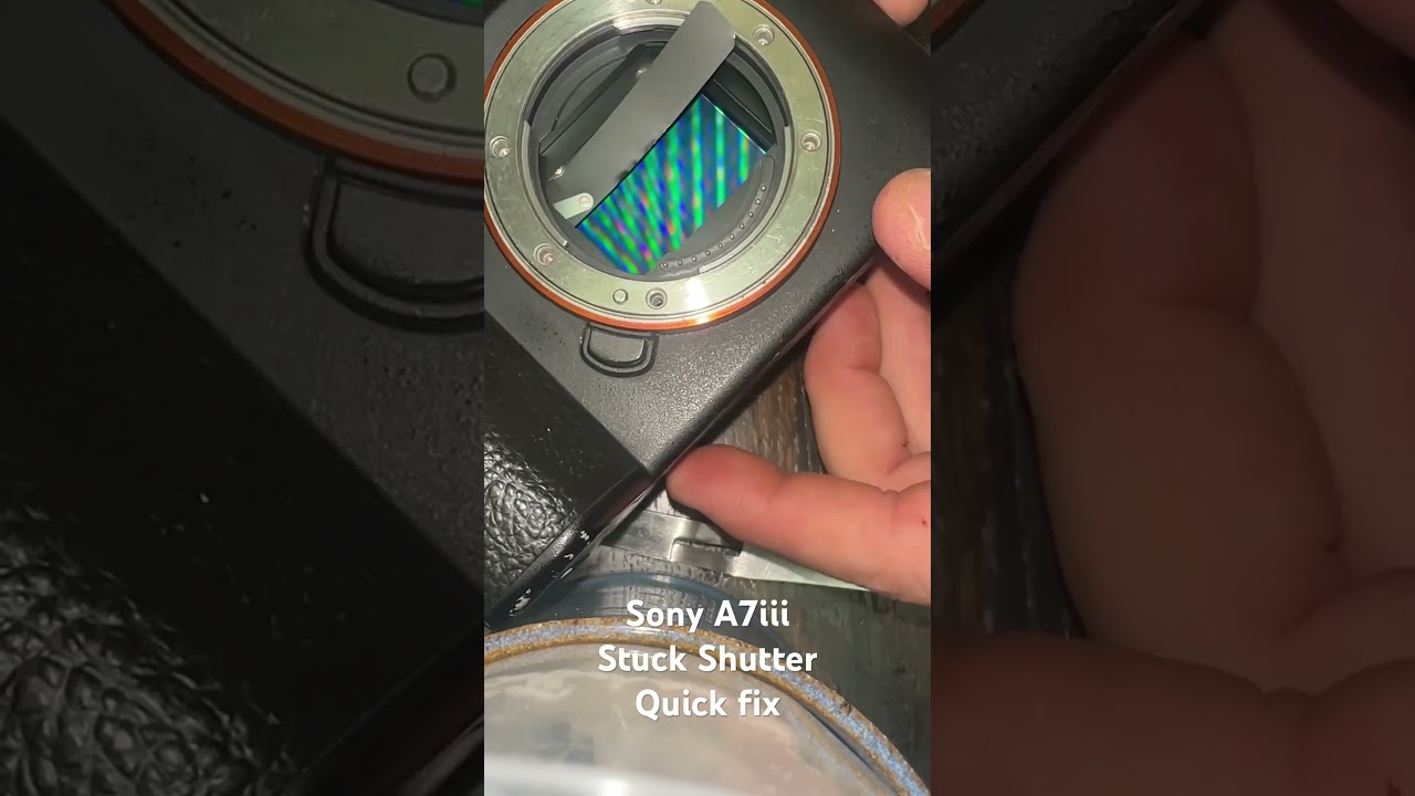 Sony A7iii stuck shutter quick fix 