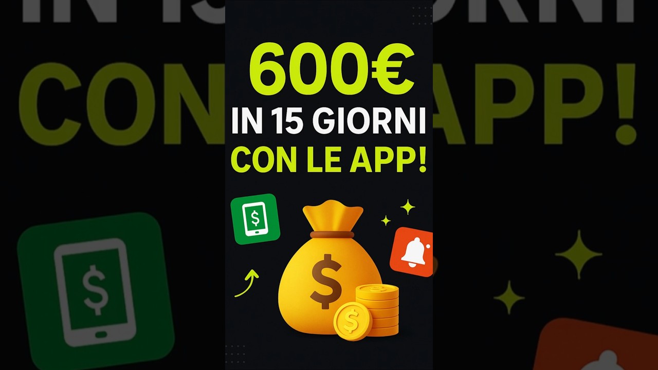 Guadagnare con i BONUS APP: 600&euro; in 15 giorni (senza investire)