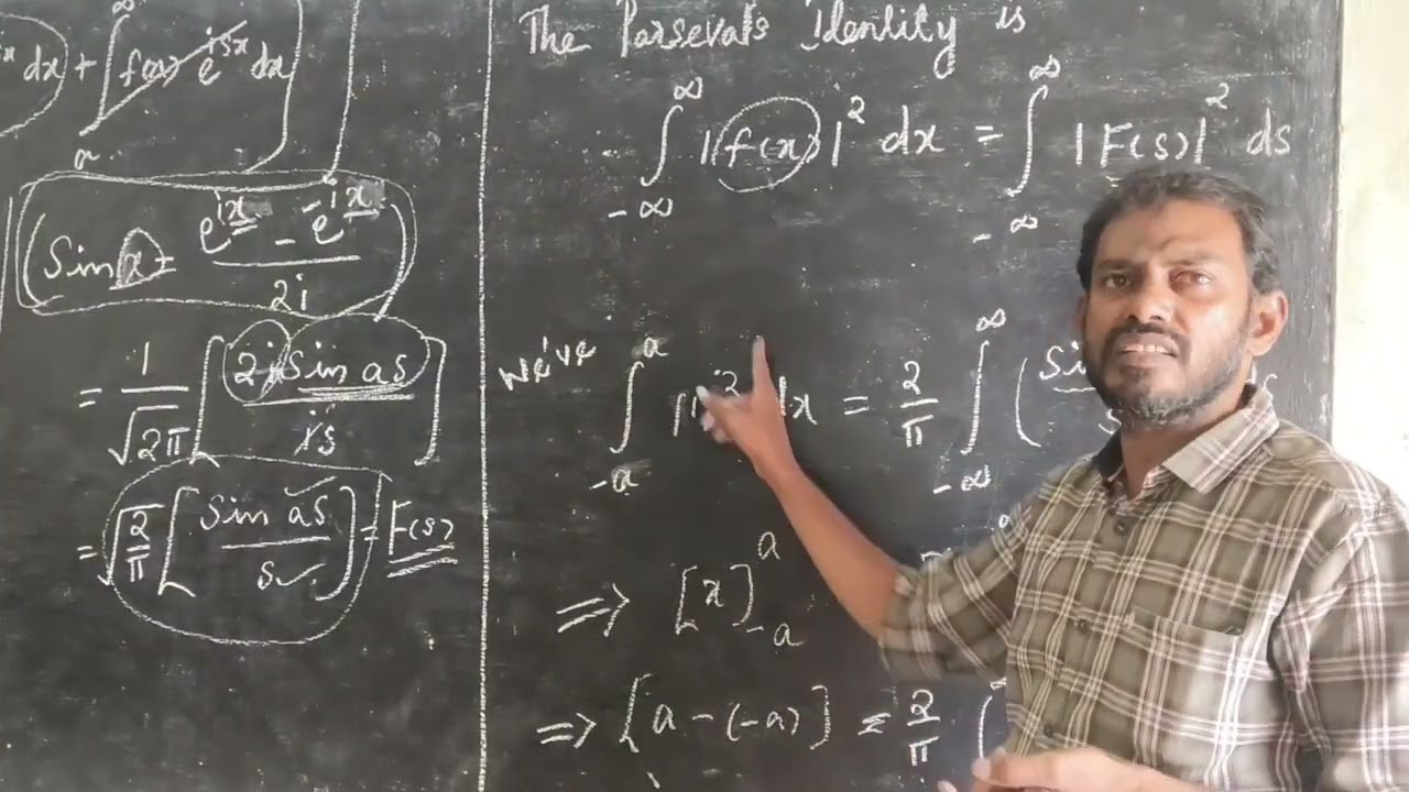 Fourier transforms parsevals identity problem