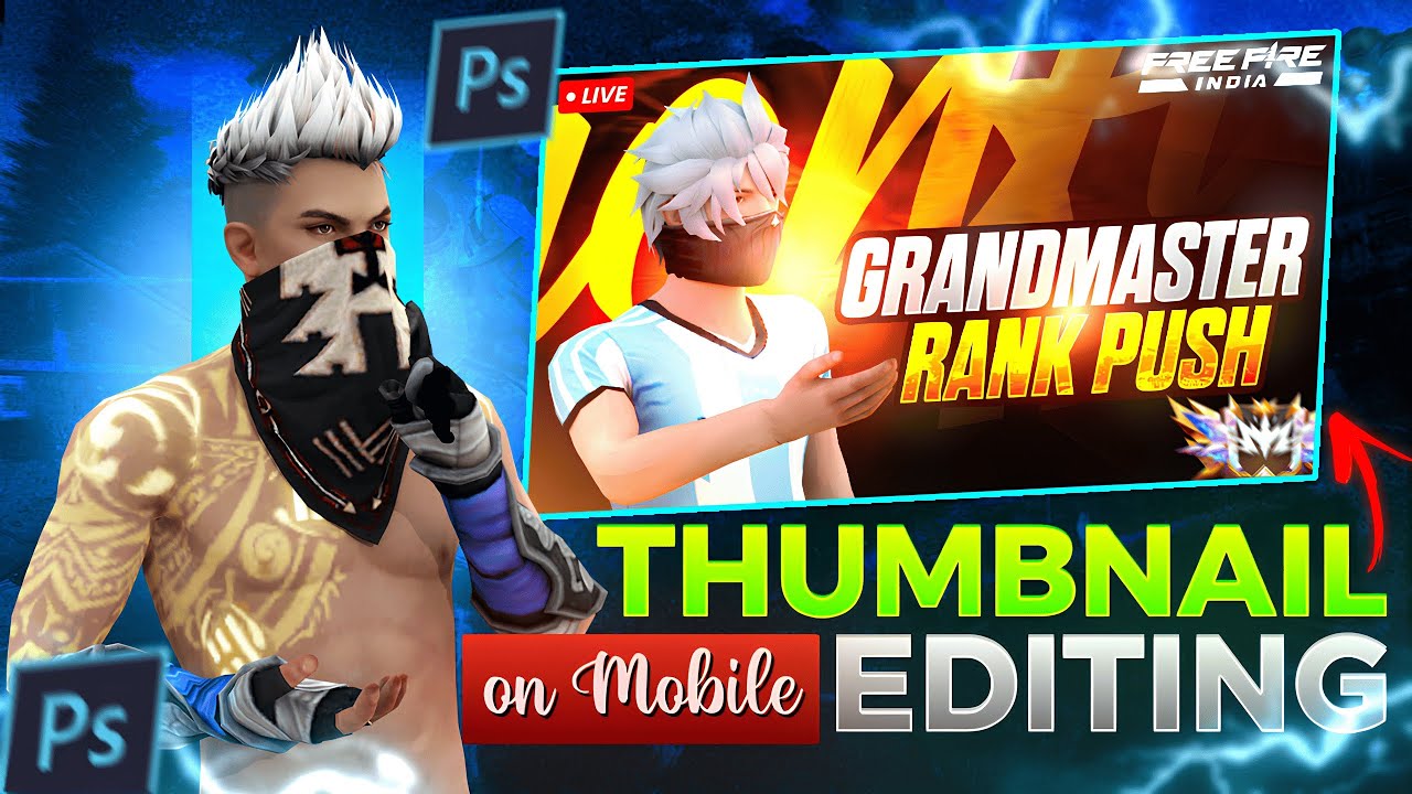 🔥 FREEFIRE Rank Push Live Stream Thumbnail Tutorial on Android 📱 PSCC
