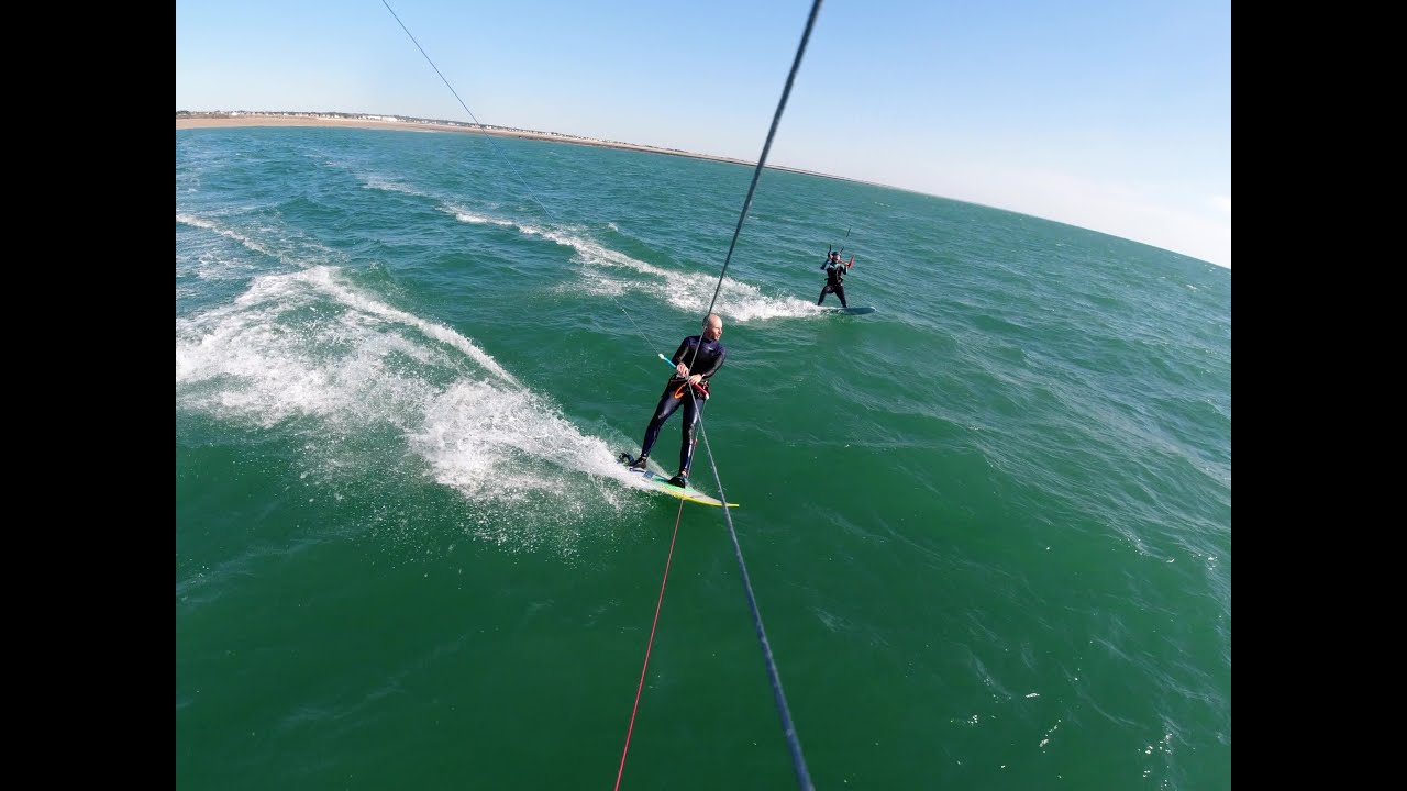 Kitesurf avec Zoé à Carteret