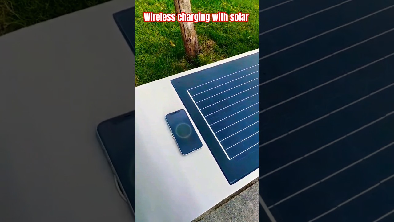 wireless charger with solar energy 