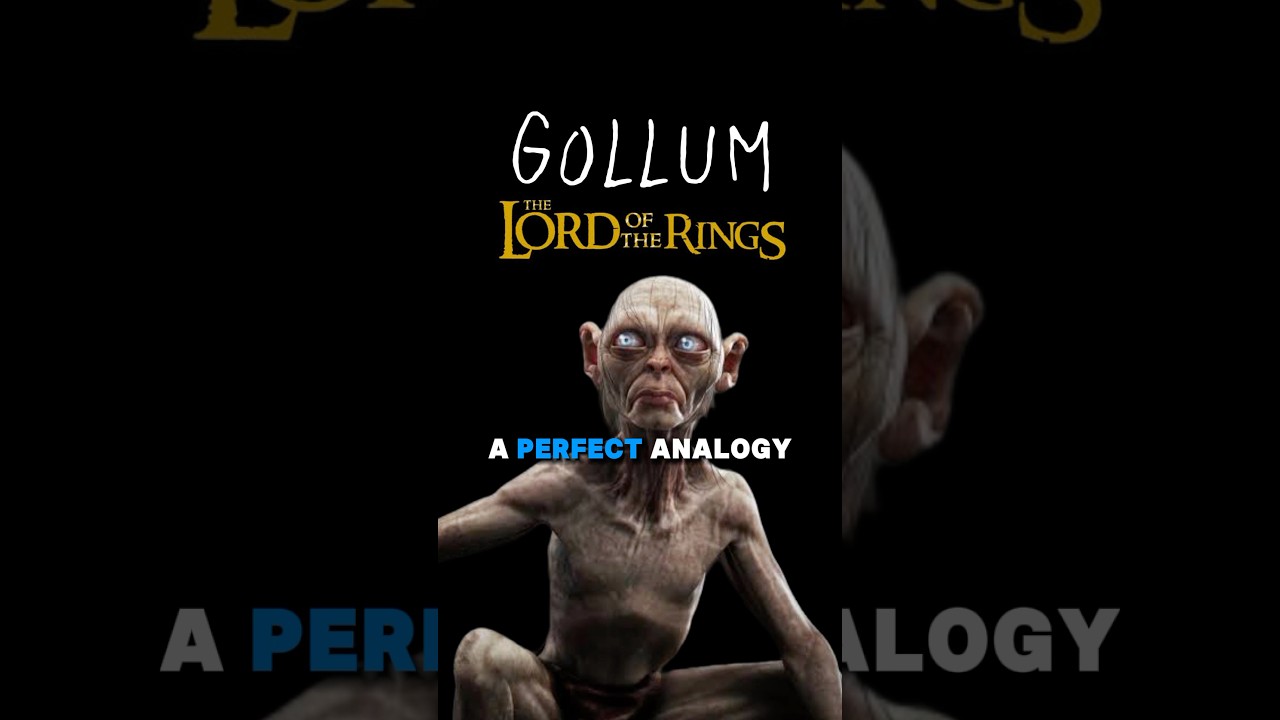 The story of Gollum from Lord of the Rings is a perfect analogy for addiction #lotr #gollum #addict