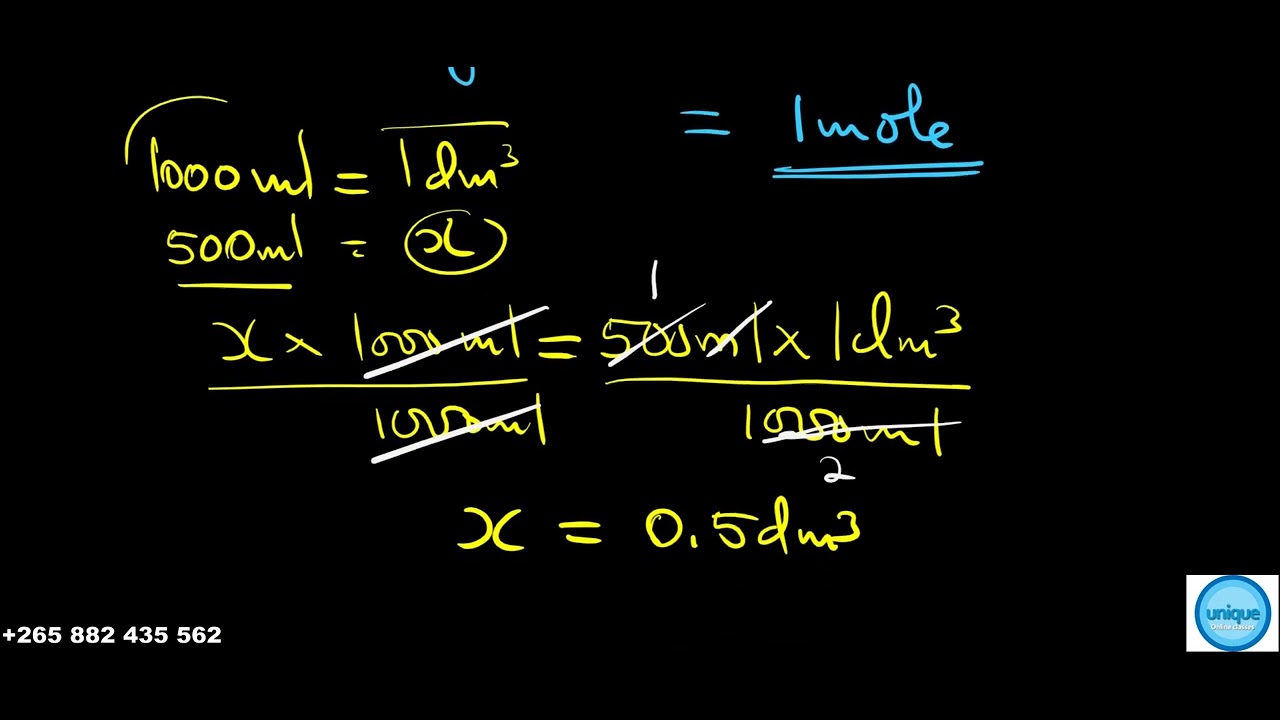 Form 3 Chemistry - How to prepare a standard solution using dissolution method