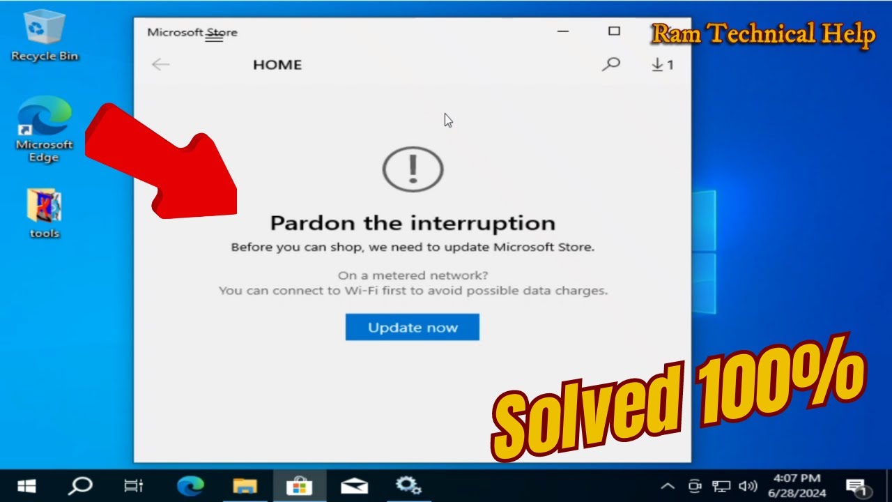 how to fix pardon the interruption microsoft store error | fix microsoft store not working
