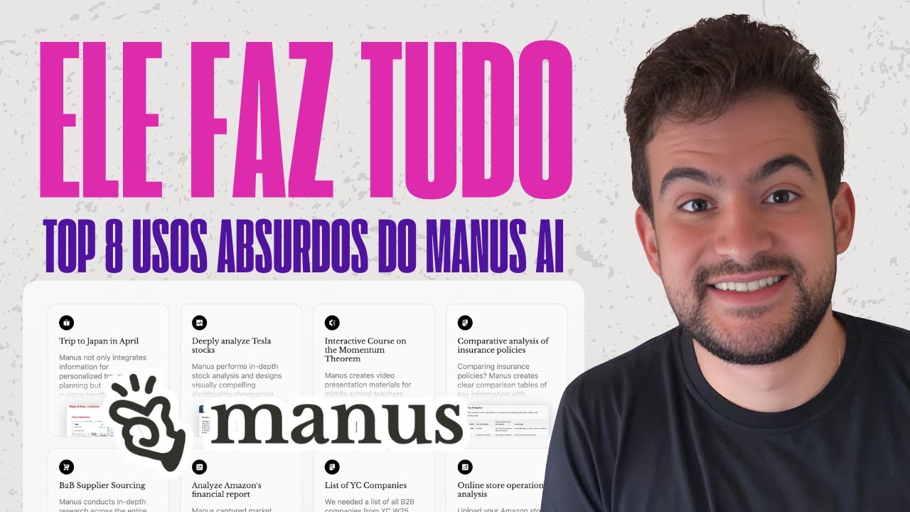 TOP 8 APLICAÇÕES PRÁTICAS DO MANUS AI