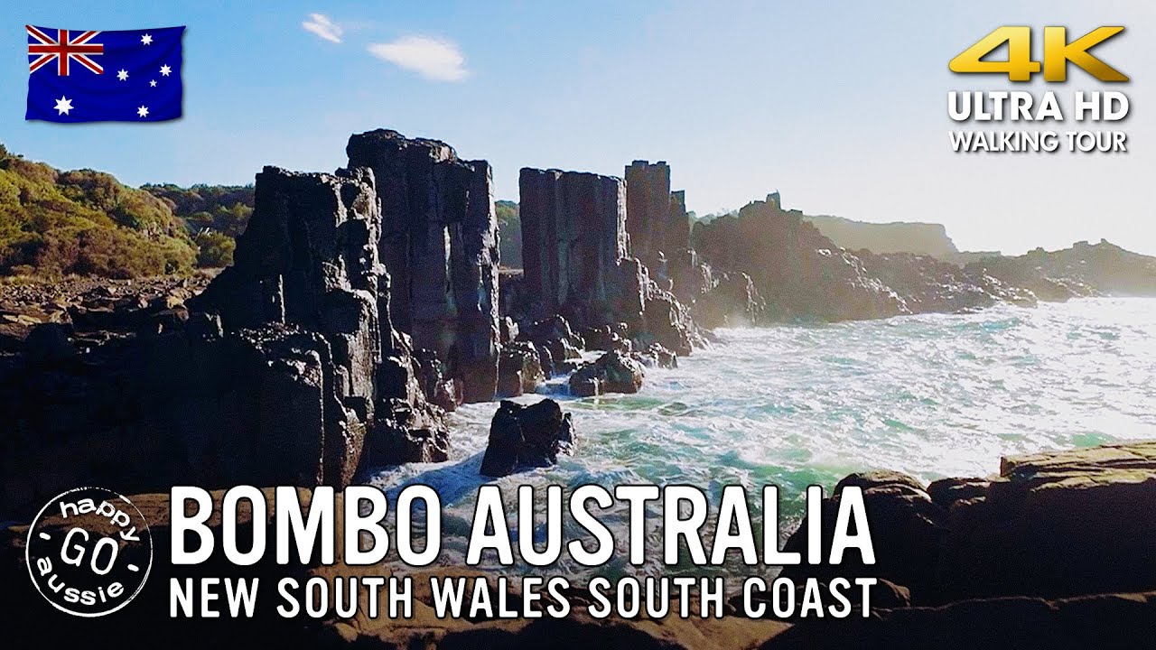 4K Drone Tour & Walk: Ancient Lava Pillars at Bombo Headland Quarry