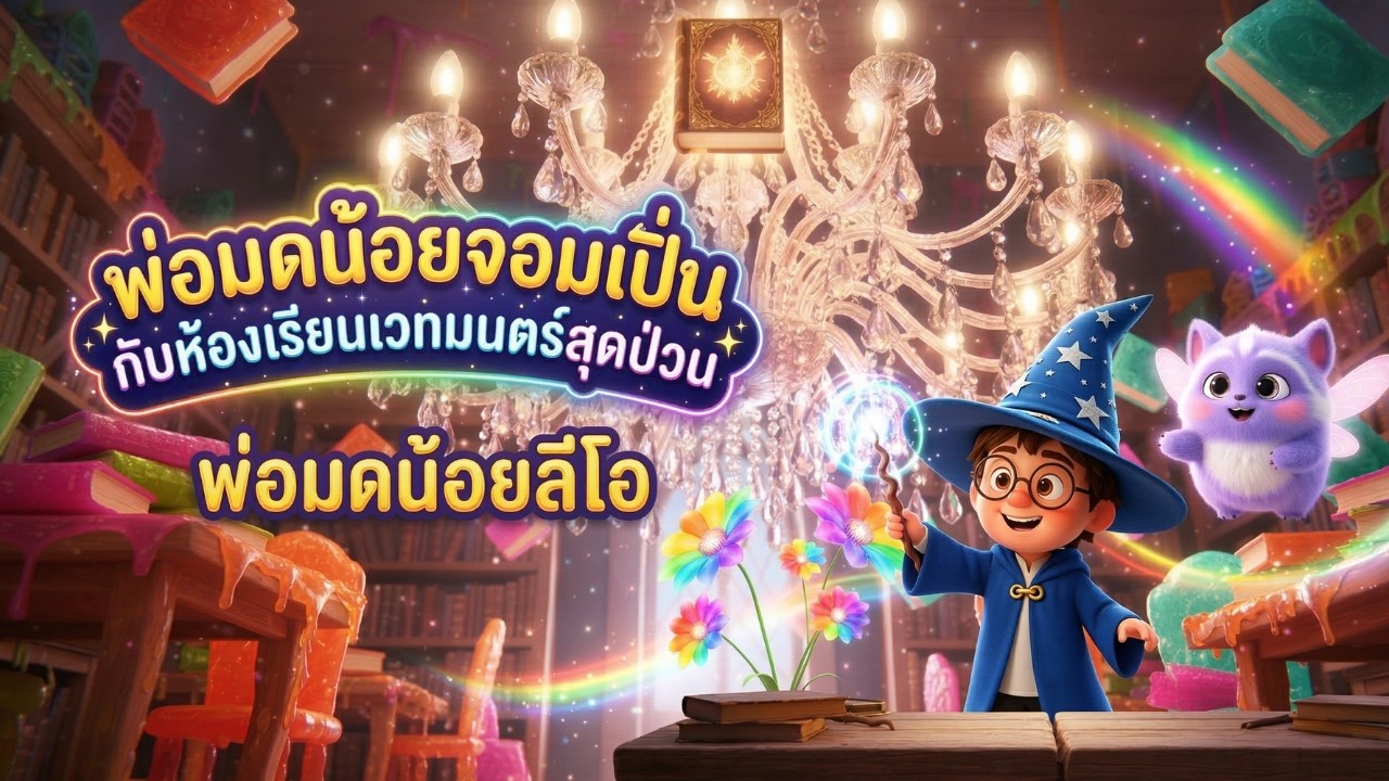 [นิทานเด็ก] พ่อมดน้อยจอมเปิ่น กับห้องเรียนเวทมนตร์สุดป่วน ✨ | พ่อมดน้อยลีโอ