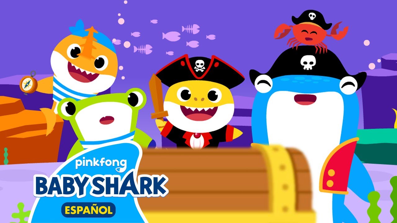 Tiburón Bebé Pirata | Canciones de Halloween | Baby Shark en Español