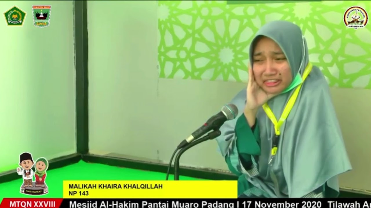 MTQ NASIONAL PADANG 2020 TILAWAH GOLONGAN ANAKANAK Malikah khaira Khalqillah KALBAR Babak Penyisihan