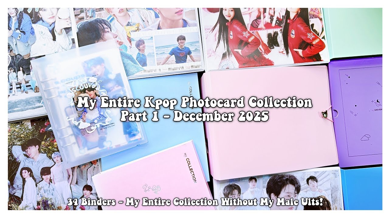 My Entire Kpop Photocard Collection Part 1 - December 2025 ✰ 34 Binders (mins SKZ, MX, Wonho)