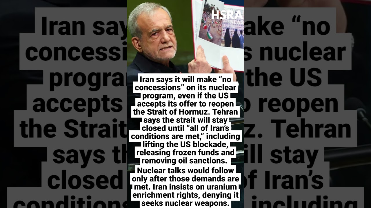 Iran Says No Nuclear Concessions as Hormuz Deal Hangs in Balance #shorts #breakingnews #usa #trump