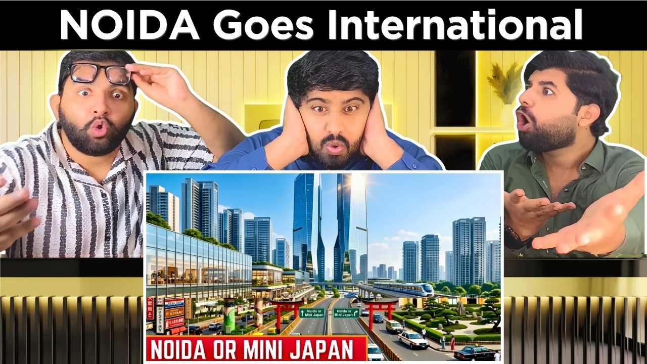 Reaction On NOIDA IS TURNING INTERNATIONAL😱 | New Skyline, Airport & Lifestyle | Pakistani Reaction🔥