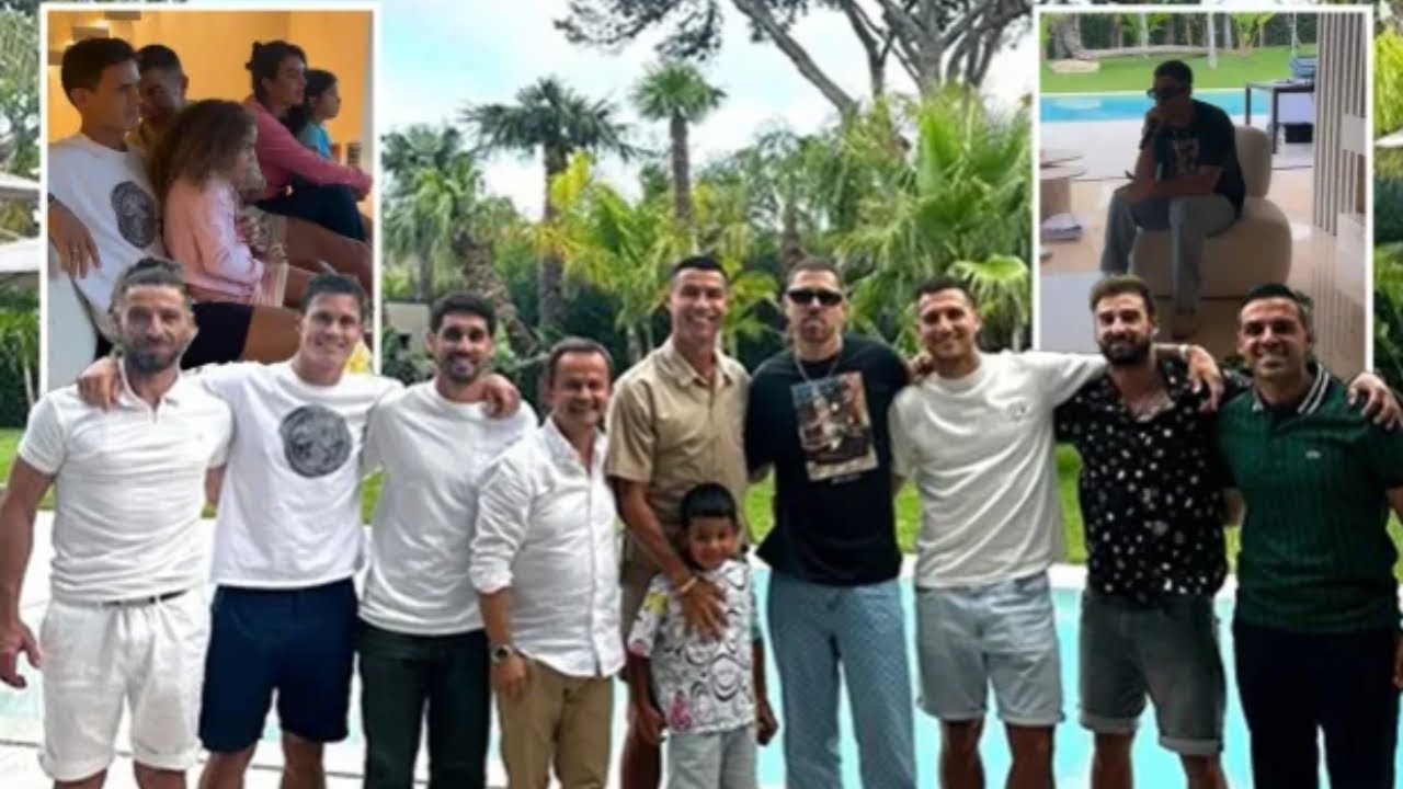 Cristiano Ronaldo links up with former Man Utd team-mate on holiday