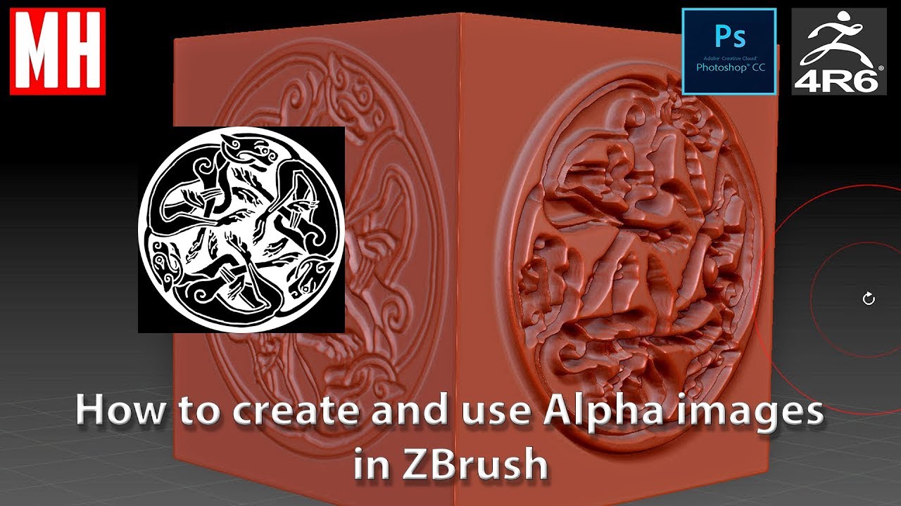 ZBrush Beginner Series 01: Как создавать и использовать альфа-каналы для детализации модели