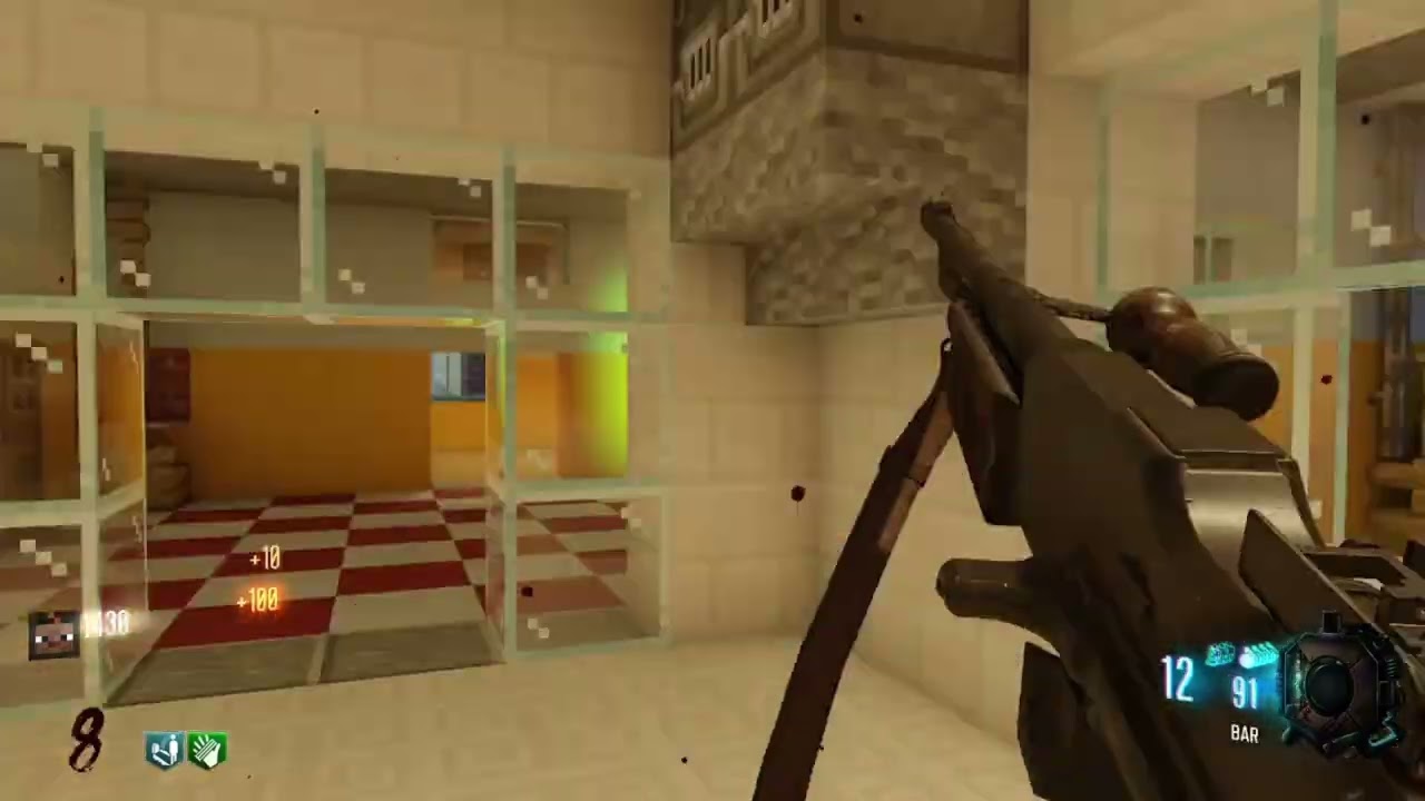 playing mincraft verruckt on bo3 zombies