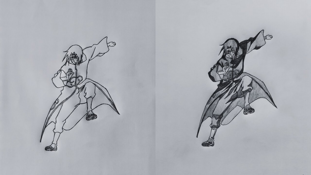 How to Draw Itachi Uchiha | Naruto Shippuden Step-by-Step Drawing Tutorial