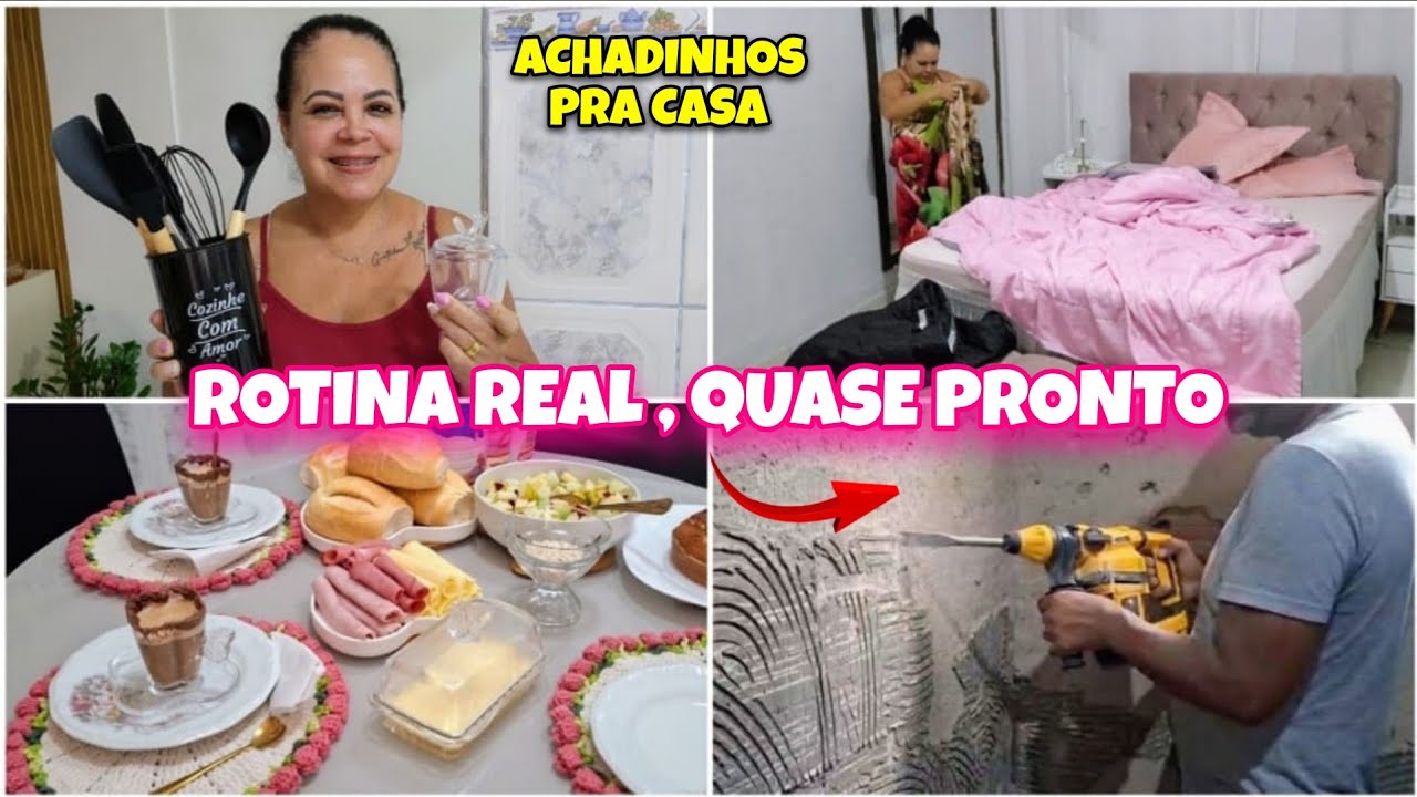Rotina SIMPLES em CASA | CAFÉ da MANHÃ,  Comprinhas e Obra ☕️