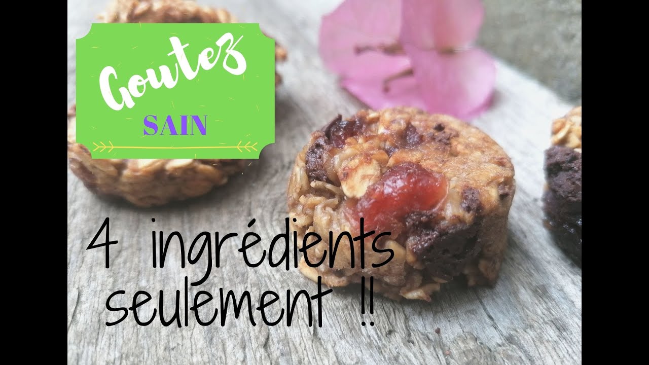 Recette de goûter / snack healthy avec 4 ingrédients seulement (option IG bas)
