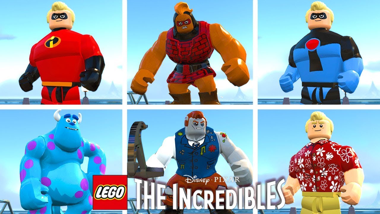 LEGO Os Incríveis #58 TODOS OS PERSONAGENS GRANDES DO JOGO Dublado Português