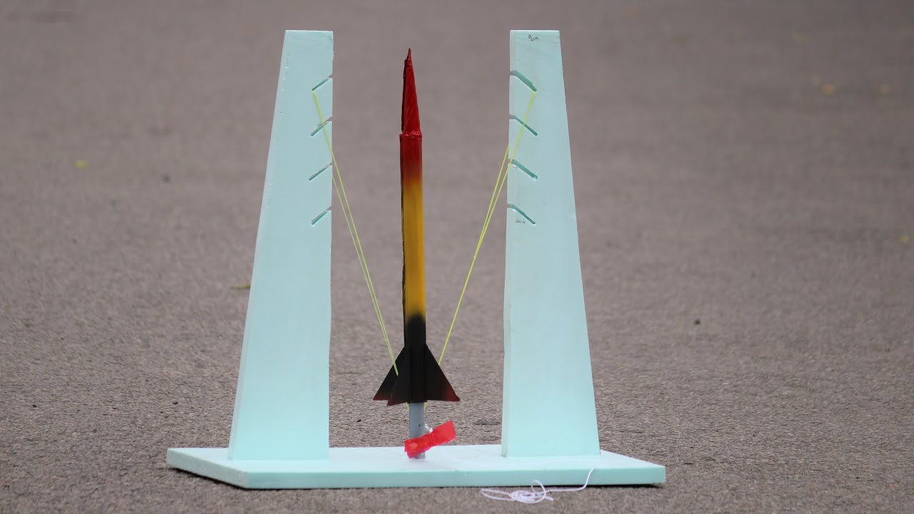 How To Make a Rocket Launcher From Rubber Band