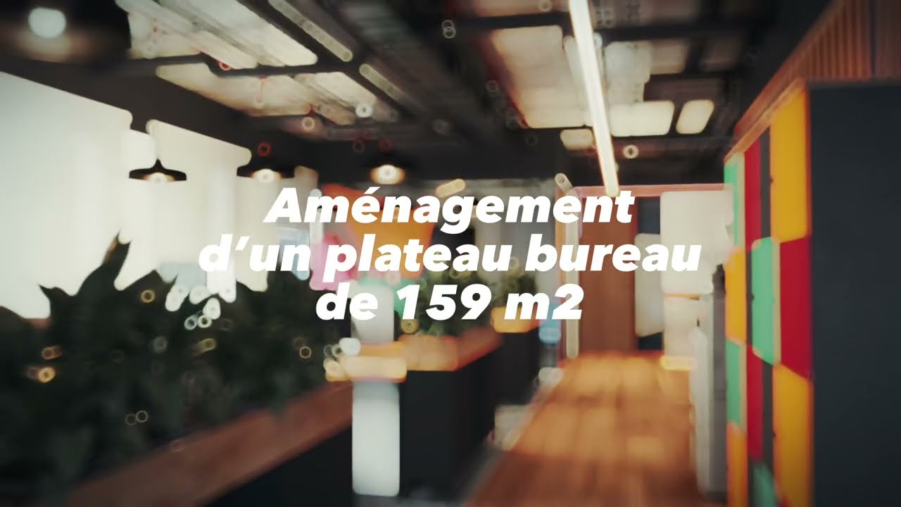 Concept 1 - Am&eacute;nagement de bureau d'une agence de communication digitale