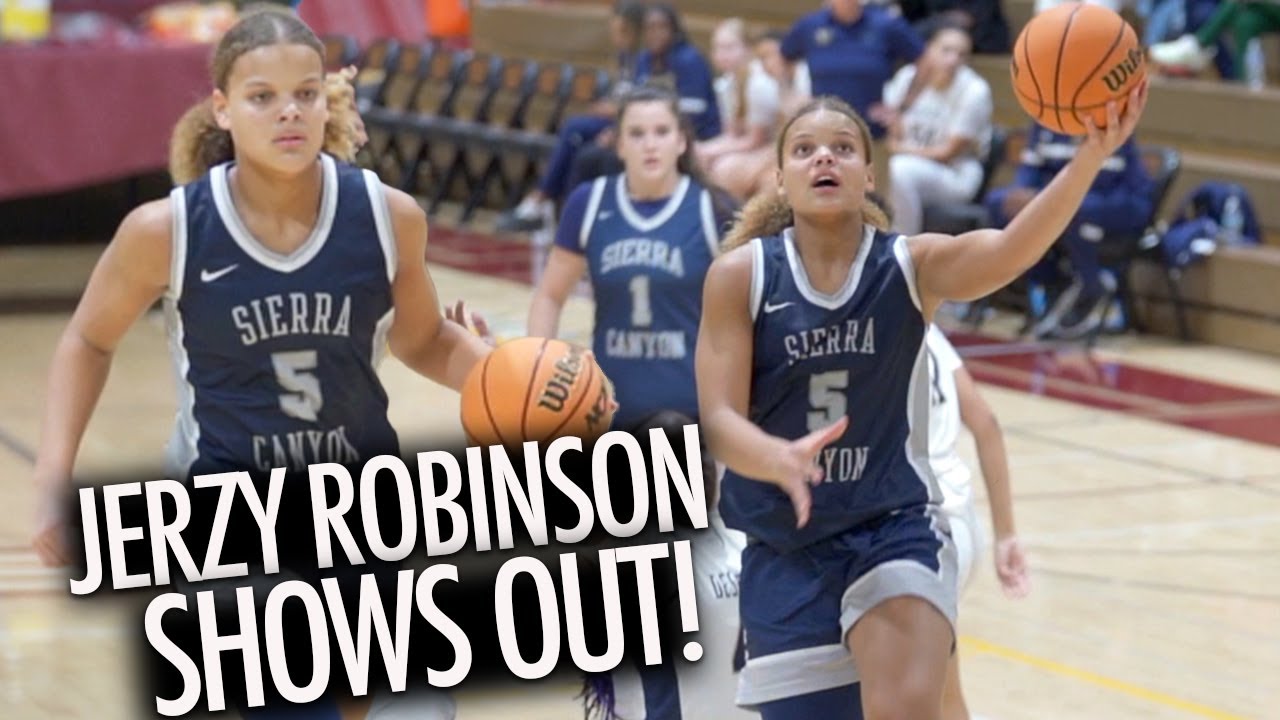 Jerzy Robinson Shows out vs old team with Double Double for Sierra Canyon!