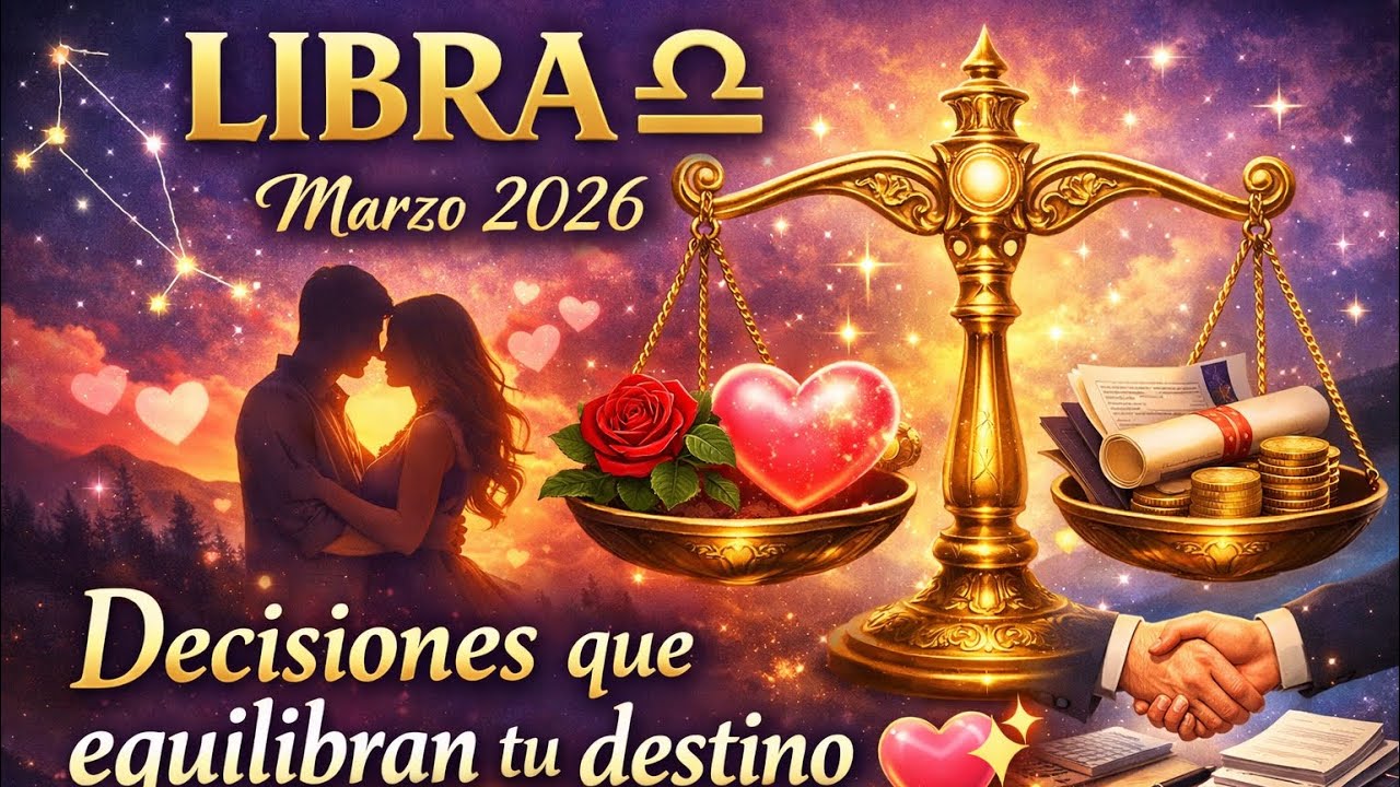 ♎ Libra — Predicciones de Marzo 2026: Equilibrio, elecciones en el amor y acuerdos favorables ⚖️💞
