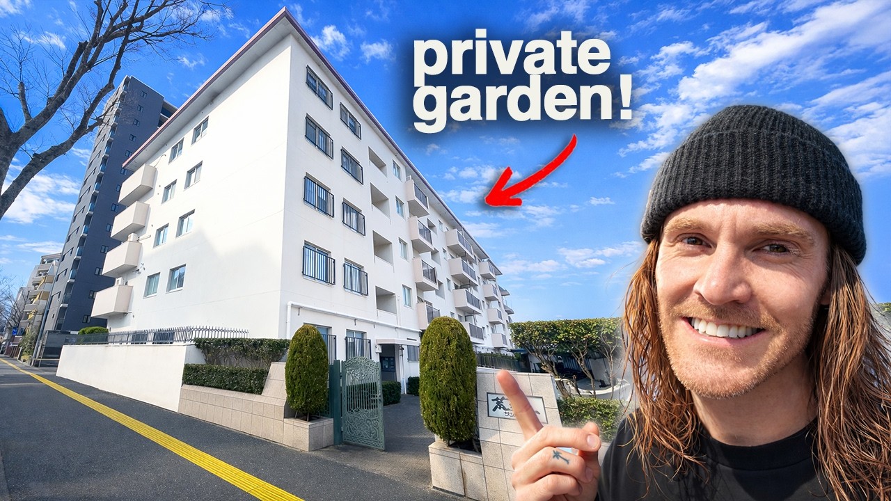 This Japan Apartment Has a Private Garden You Rarely See!