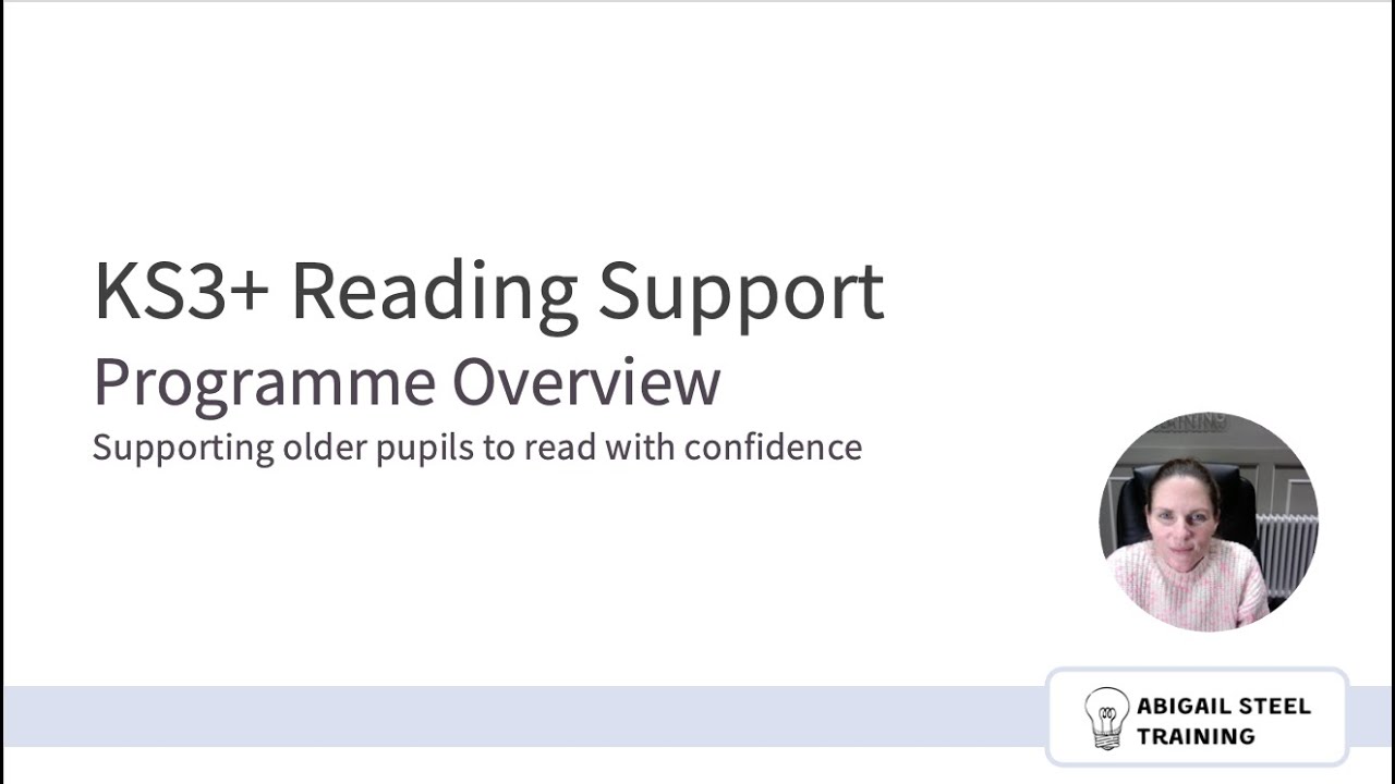 KS3+ Reading Support: Programme Overview | Supporting Older Struggling Readers