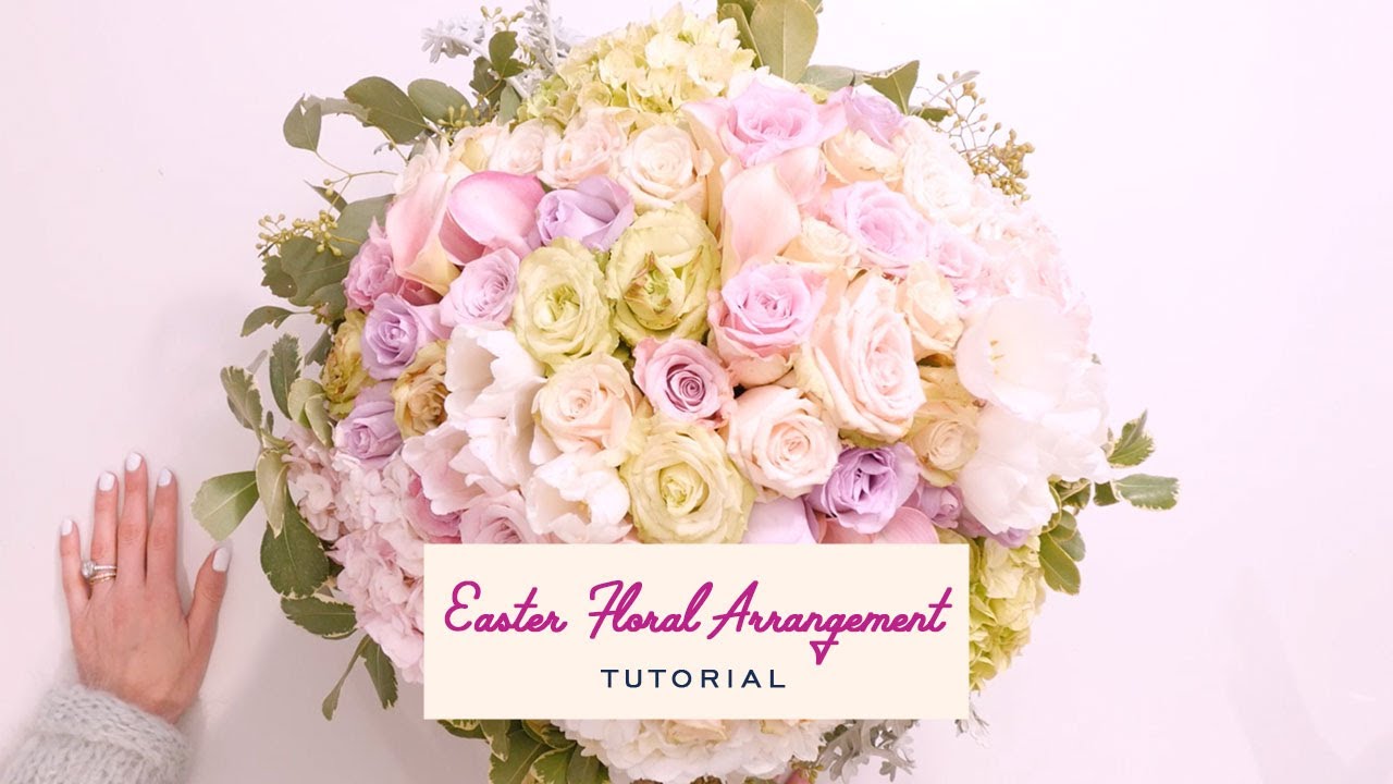 Easter Flower Arrangement with Ciao Christiana