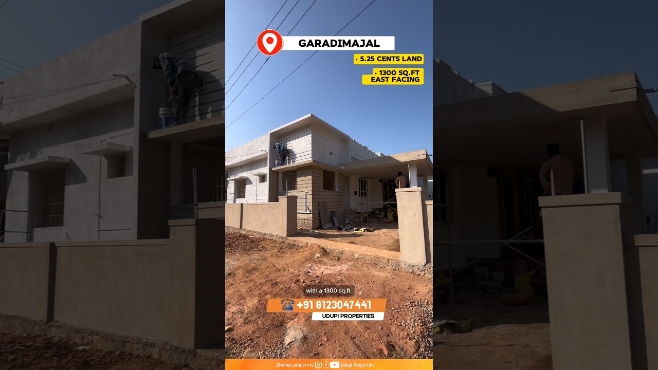 Udupi properties | Garadimajal 1300sqft 2BHK