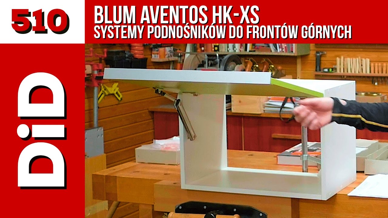 510. Blum AVENTOS HK-XS - Systemy podnośników do frontów górnych
