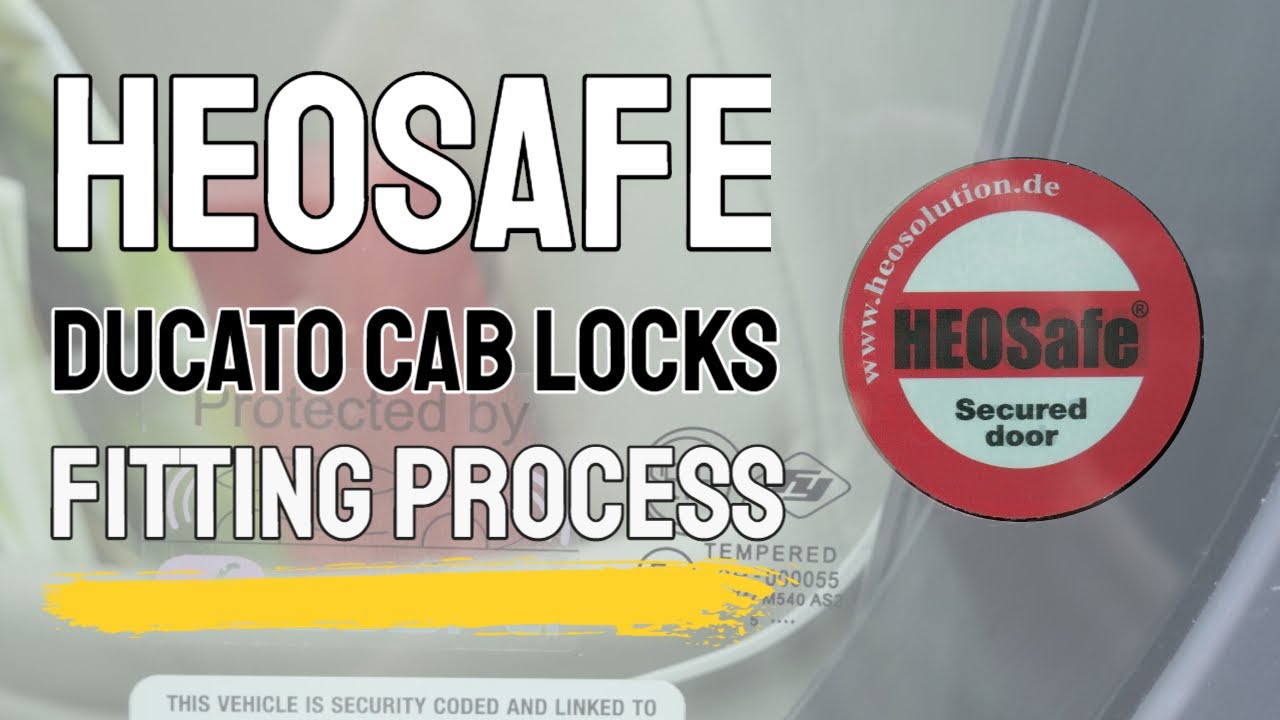 HEOSafe Lock Fitting with Remis Blinds on Ducato MotorHome