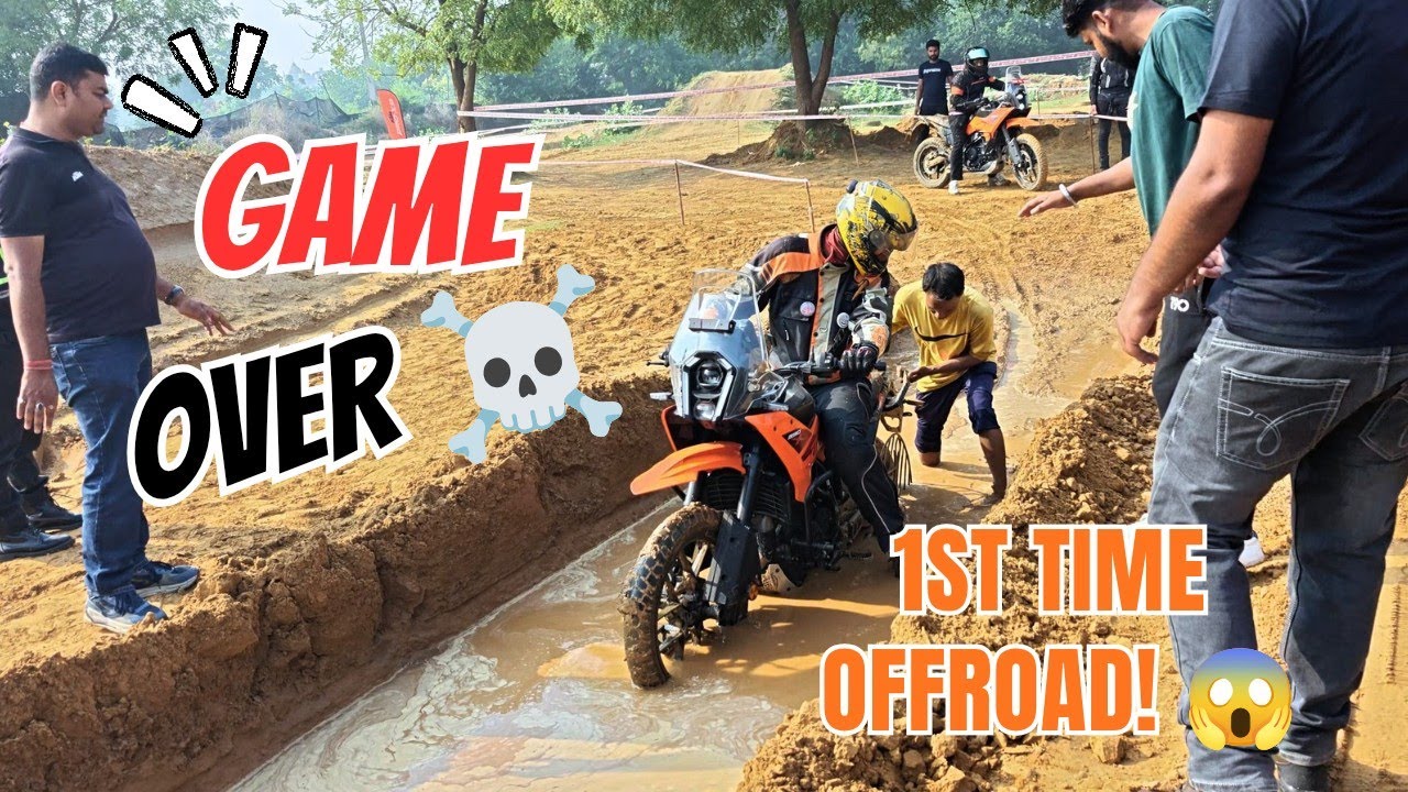 MY FIRST TIME OFFROADING! 😱 KTM 390 ADV S Stuck in Deep Mud! #ktm #offroad #video #adventure 