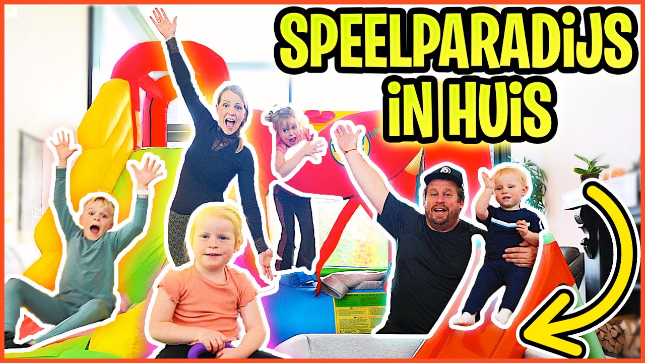 ONS EiGEN SPEELPARADiJS iN HUiS GEMAAKT! 🎠 | Bellinga Vlog #2787