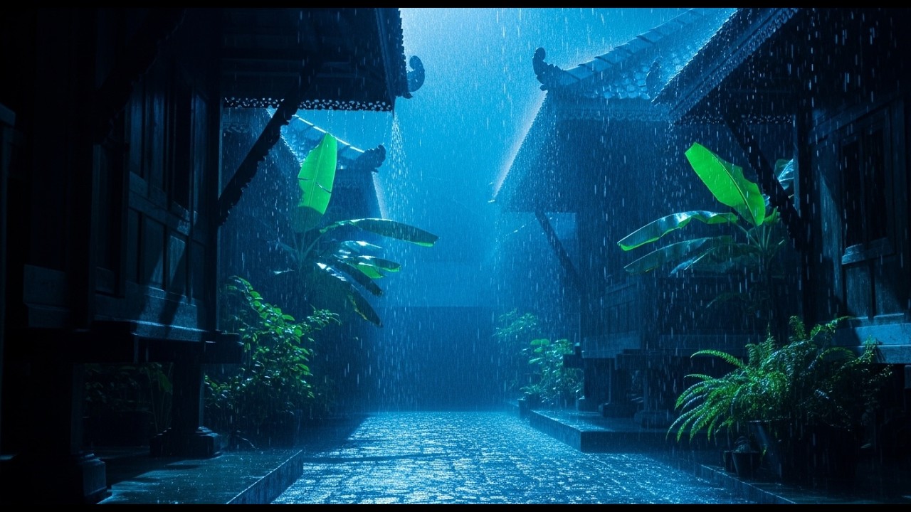 Realistic Heavy Rain on Roof with Distant Thunder | Deep Sleep White Noise & Rain Ambience