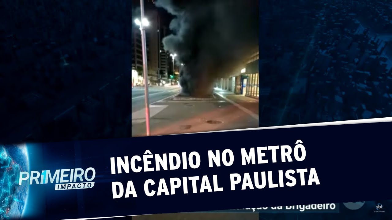 Incêndio atinge estação do metrô na avenida Paulista | Primeiro Impacto (09/07/20)