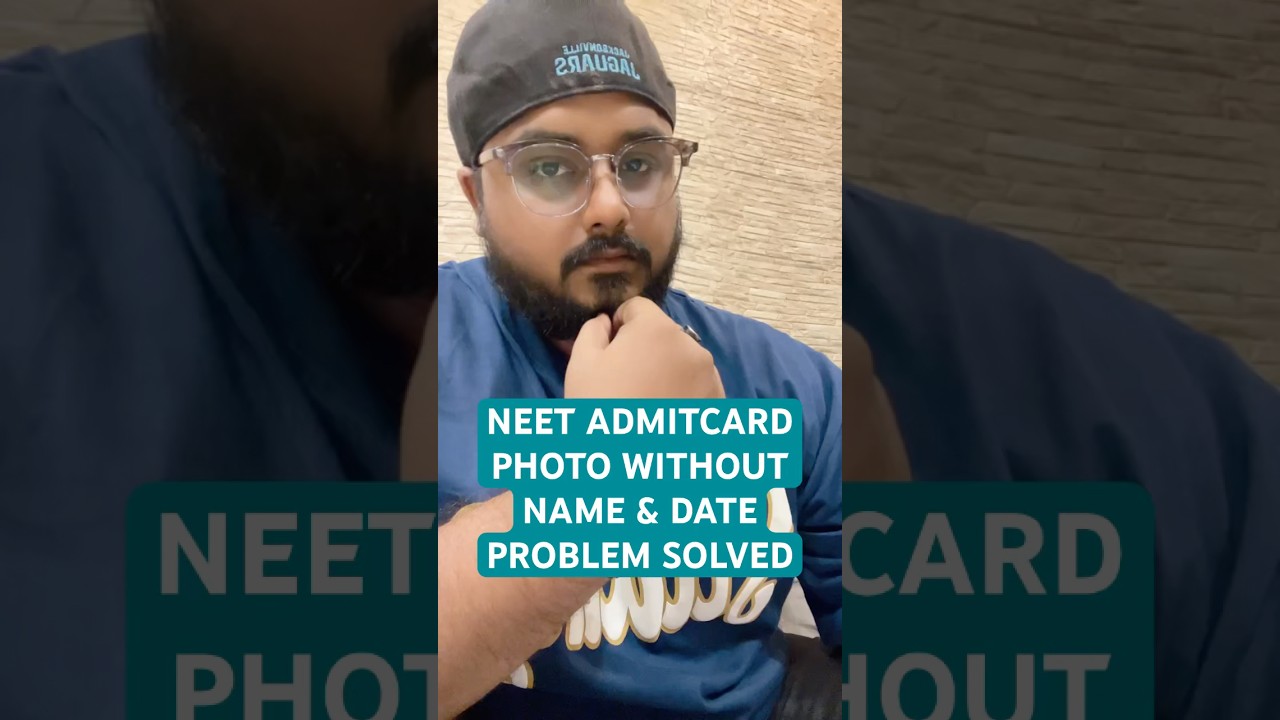 Neet 2025 Admit Card Photo Without Name Date Problem Solved #neetexam #nta #neetaspirants SVP #MBBS