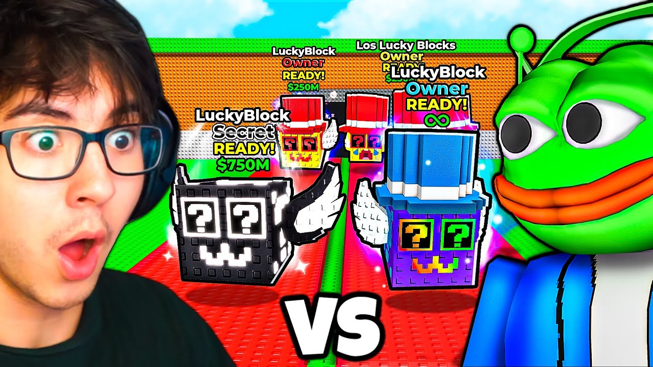 БЕЗУМНАЯ гонка Lucky Block против CheapPickle. Украдите Brainrot...